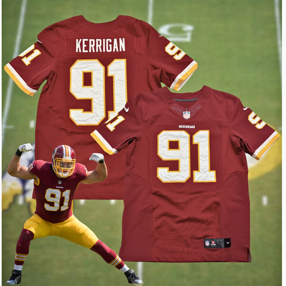Washington Redskins Ryan Kerrigan #91 Nike Elite Jersey Sz 40 On Field NFL